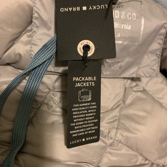 *Last One!* Lucky Brand light weight down jacket - Picture 3 of 13